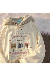 Sweat à capuche vintage aux couleurs pastel d'automne